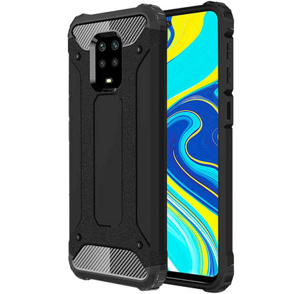 Case for Xiaomi Redmi Note 9S / Note 9 Pro / Note 9 Pro Max, Techsuit, Hybrid Armor, Black