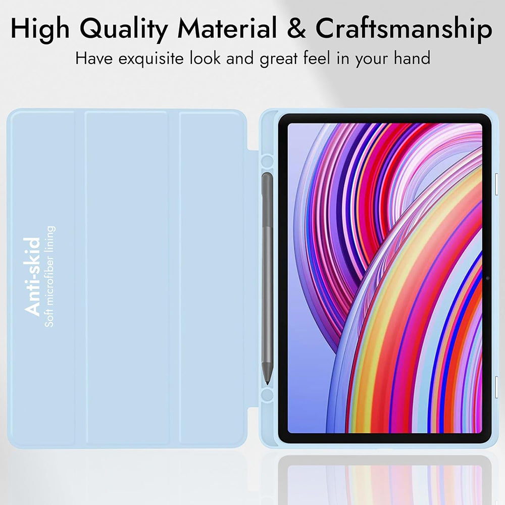 Ovitek za Xiaomi Redmi Pad Pro / Pad / Pad Pro 5G, Techsuit, Flex Trifold, Temno modra