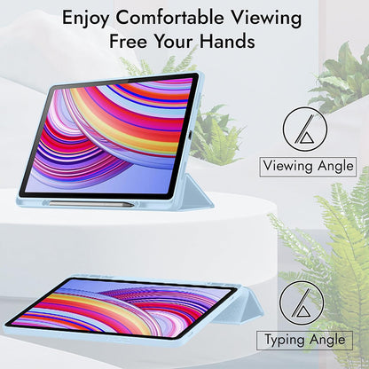 Ovitek za Xiaomi Redmi Pad Pro / Pad / Pad Pro 5G, Techsuit, Flex Trifold, Temno modra