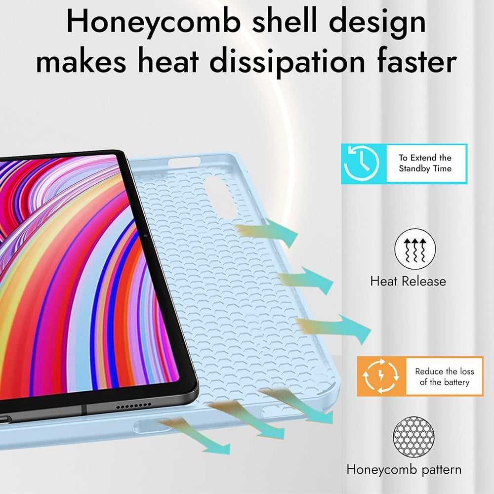Ovitek za Xiaomi Redmi Pad Pro / Pad / Pad Pro 5G, Techsuit, Flex Trifold, Temno modra