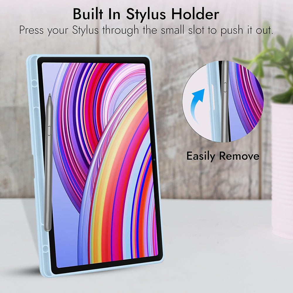 Ovitek za Xiaomi Redmi Pad Pro / Pad / Pad Pro 5G, Techsuit, Flex Trifold, Temno modra