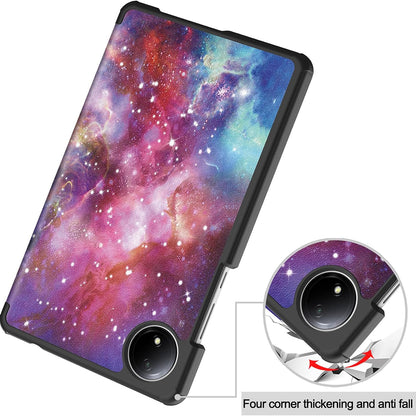 Ovitek za Xiaomi Redmi Pad SE 8.7, Techsuit, FoldPro Galaxy, večbarven