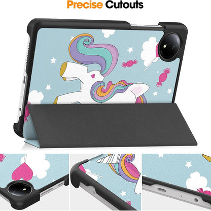 Ovitek za Xiaomi Redmi Pad SE 8.7, Techsuit, FoldPro Unicorn, večbarven