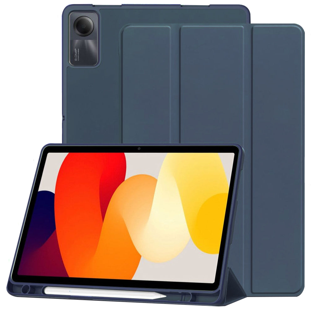 Case for Xiaomi Redmi Pad SE, Techsuit, Flex Trifold, Navy Blue