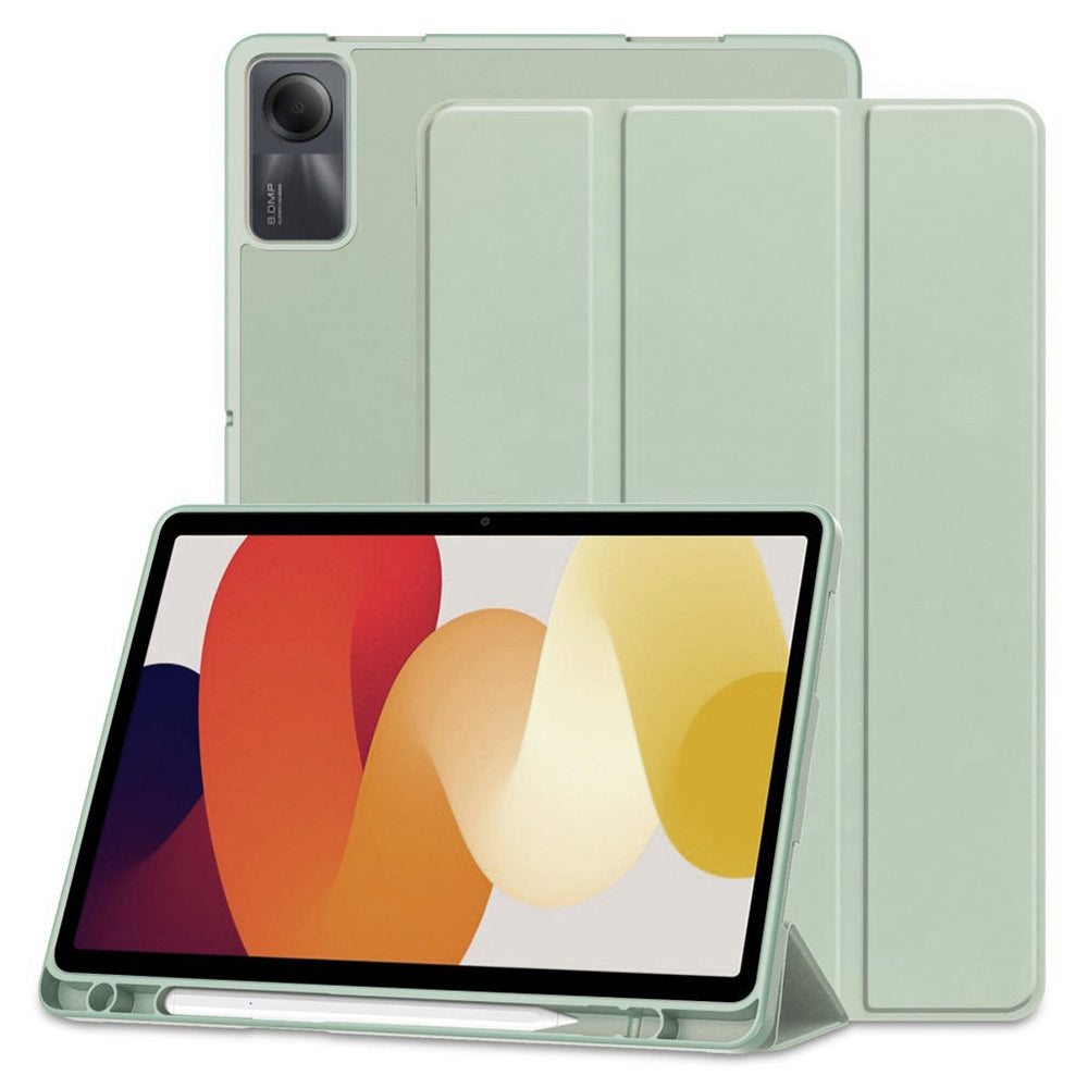 Ovitek za Xiaomi Redmi Pad SE, Techsuit, Flex Trifold, Matcha zelena