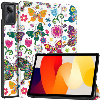 Ovitek za Xiaomi Redmi Pad SE, Techsuit, FoldPro Butterfly, večbarven