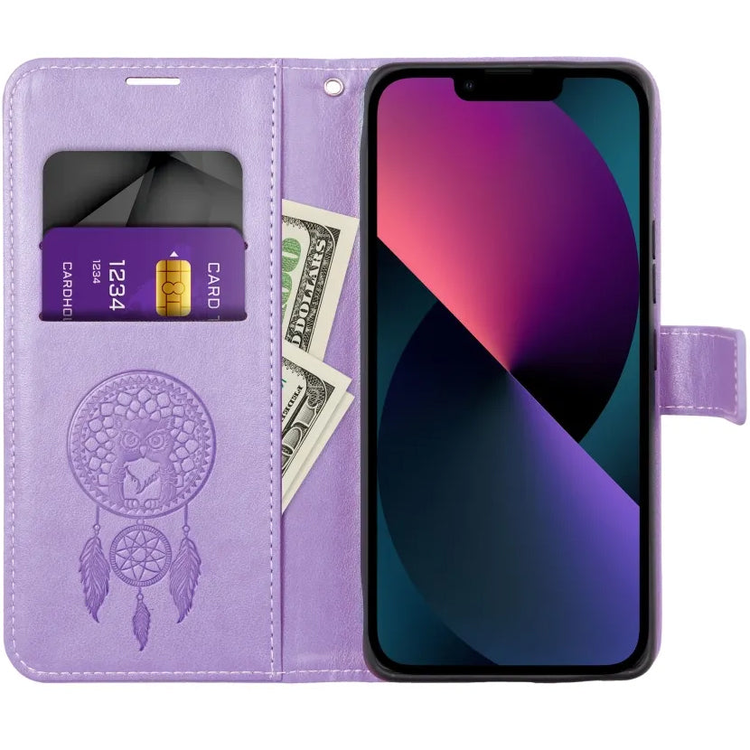Ovitek za Samsung Galaxy A22 5G A226, OEM, MEZZO Dream Catcher, vijoličen