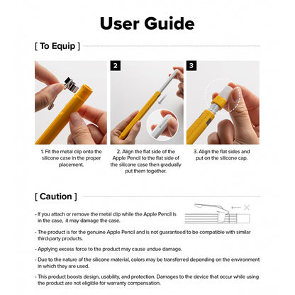 Ovitek Ringke Drafting za Apple Pencil Pro / Pencil (Generacija 2), Bel