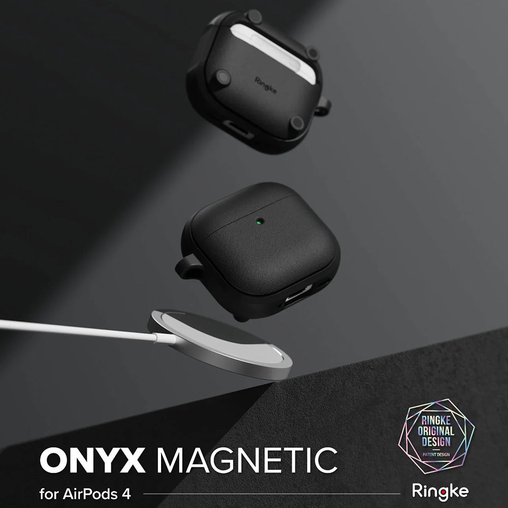 Magnetni ovitek Ringke Onyx za Apple AirPods 4, siva