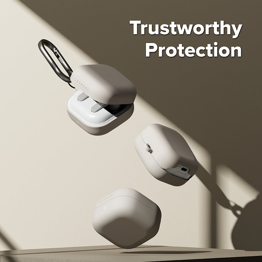 Ovitek Ringke za Samsung Galaxy Buds4 / Buds4 Pro, Krem