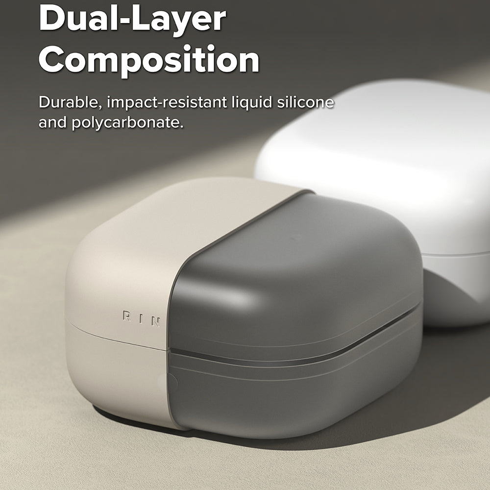Ovitek Ringke za Samsung Galaxy Buds4 / Buds4 Pro, Krem