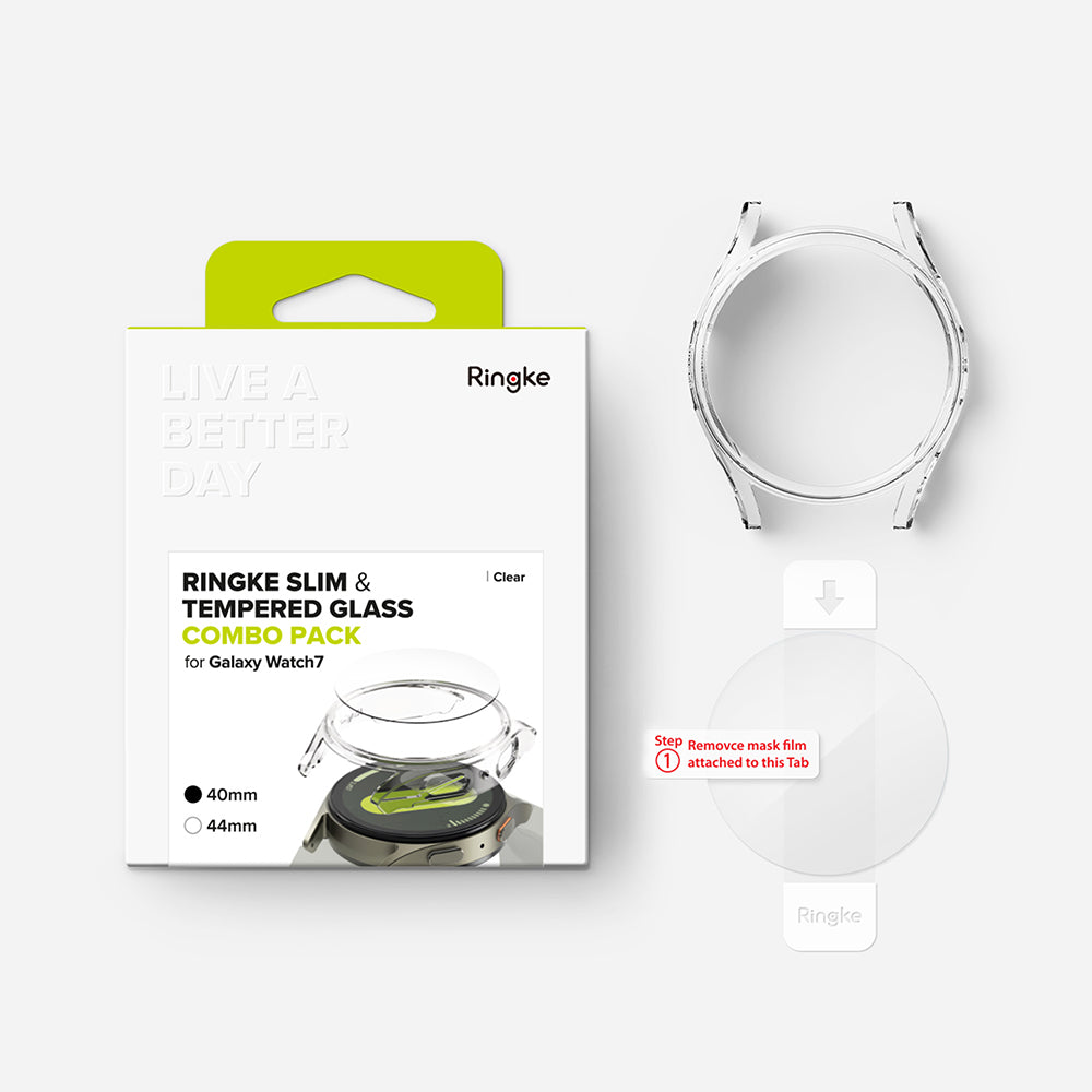 Ovitek Ringke Slim za Samsung Galaxy Watch7 40mm, Prozoren