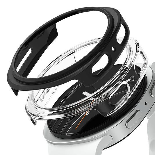 Ovitek Ringke Slim za Samsung Galaxy Watch8 44mm, Set 2 kosa, Mat črn