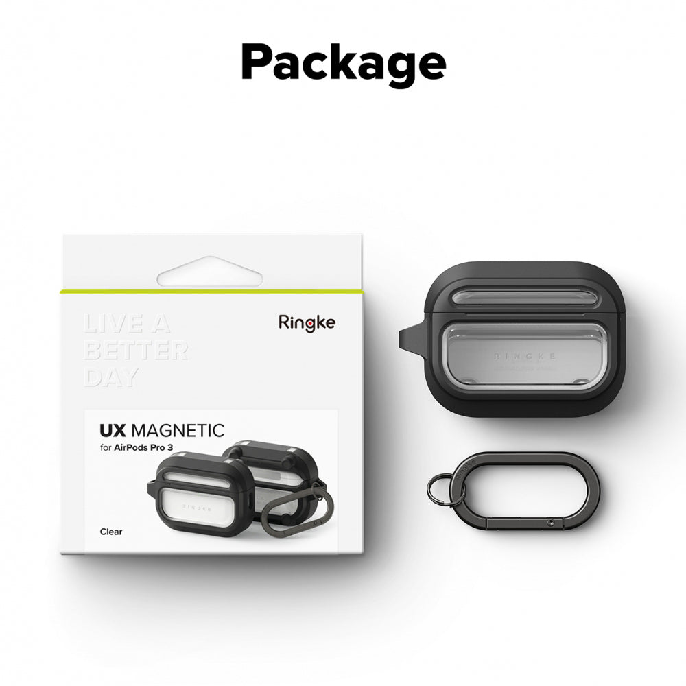 Ovitek Ringke UX za Apple AirPods Pro 3, Prozoren