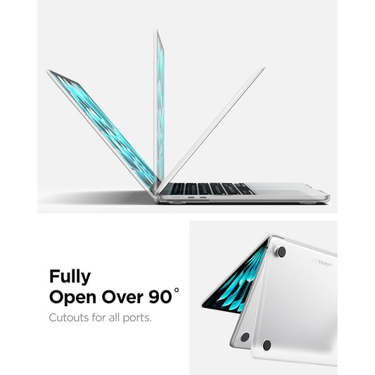 Ovitek Spigen Airskin za Apple MacBook Air 13-palčni (2026) / (2025) / (2024) / (2022), prosojno mat ACS11530
