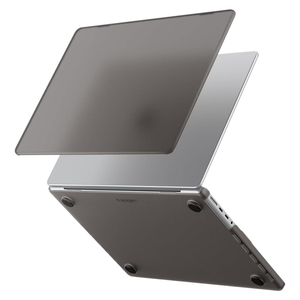 Ovitek Spigen Airskin za Apple MacBook Pro 14-palčni (2026) / (2025) / (2023) / (2022) / (2021), mat črn ACS11529