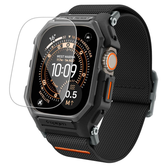 Ovitek Spigen Lite Fit Pro s zaščito zaslona za Apple Watch Ultra Series, mat črn ACS11415
