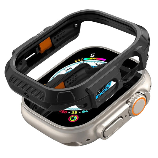 Ovitek Spigen Lock Fit za Apple Watch Ultra Series, mat črn ACS06208