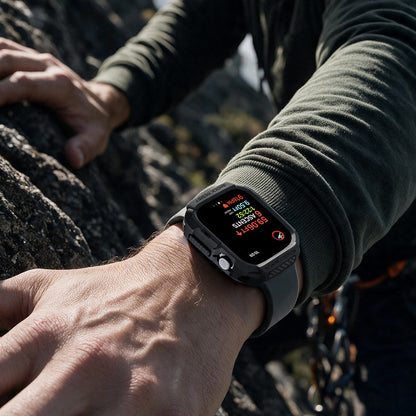 Spigen Rugged Armor ovitek za Apple Watch Series 12 42 mm, mat črn ACS11877