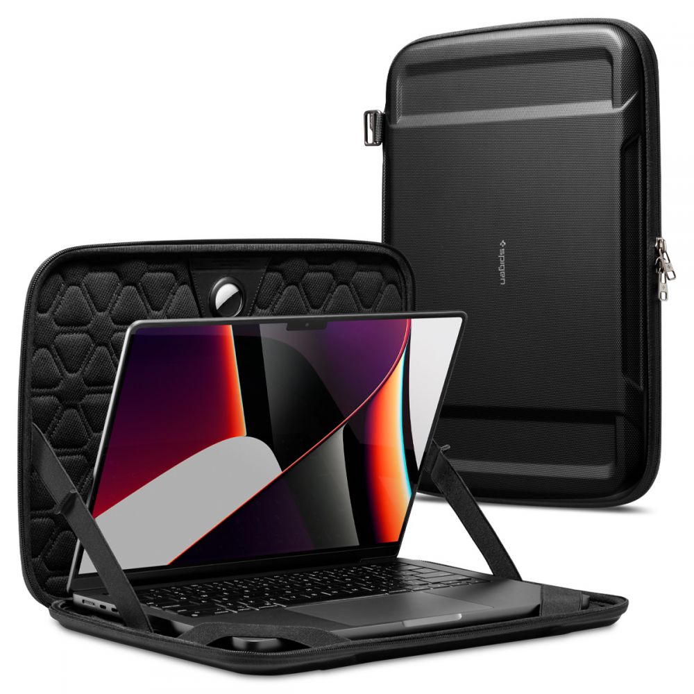 Ovitek Spigen Rugged Armor za prenosnik 13-palčni - 14-palčni, črn AFA04270