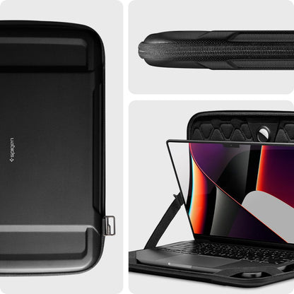 Ovitek Spigen Rugged Armor za prenosnik 13-palčni - 14-palčni, črn AFA04270