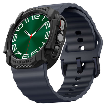 Ovitek Spigen Rugged Armor za Samsung Galaxy Watch Ultra, črn