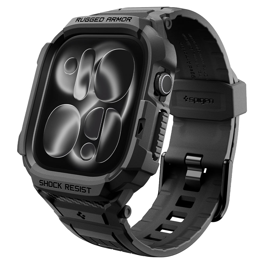 Ovitek Spigen Rugged Armor Pro za Apple Watch Series 12 42mm, mat črn ACS11883