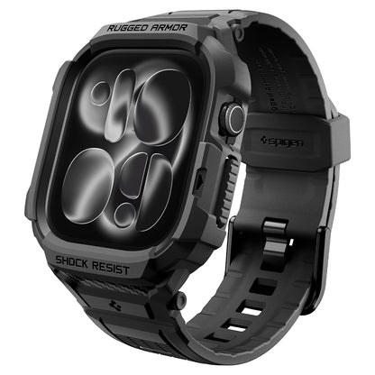 Ovitek Spigen Rugged Armor Pro za Apple Watch Series 12 42mm, mat črn ACS11883