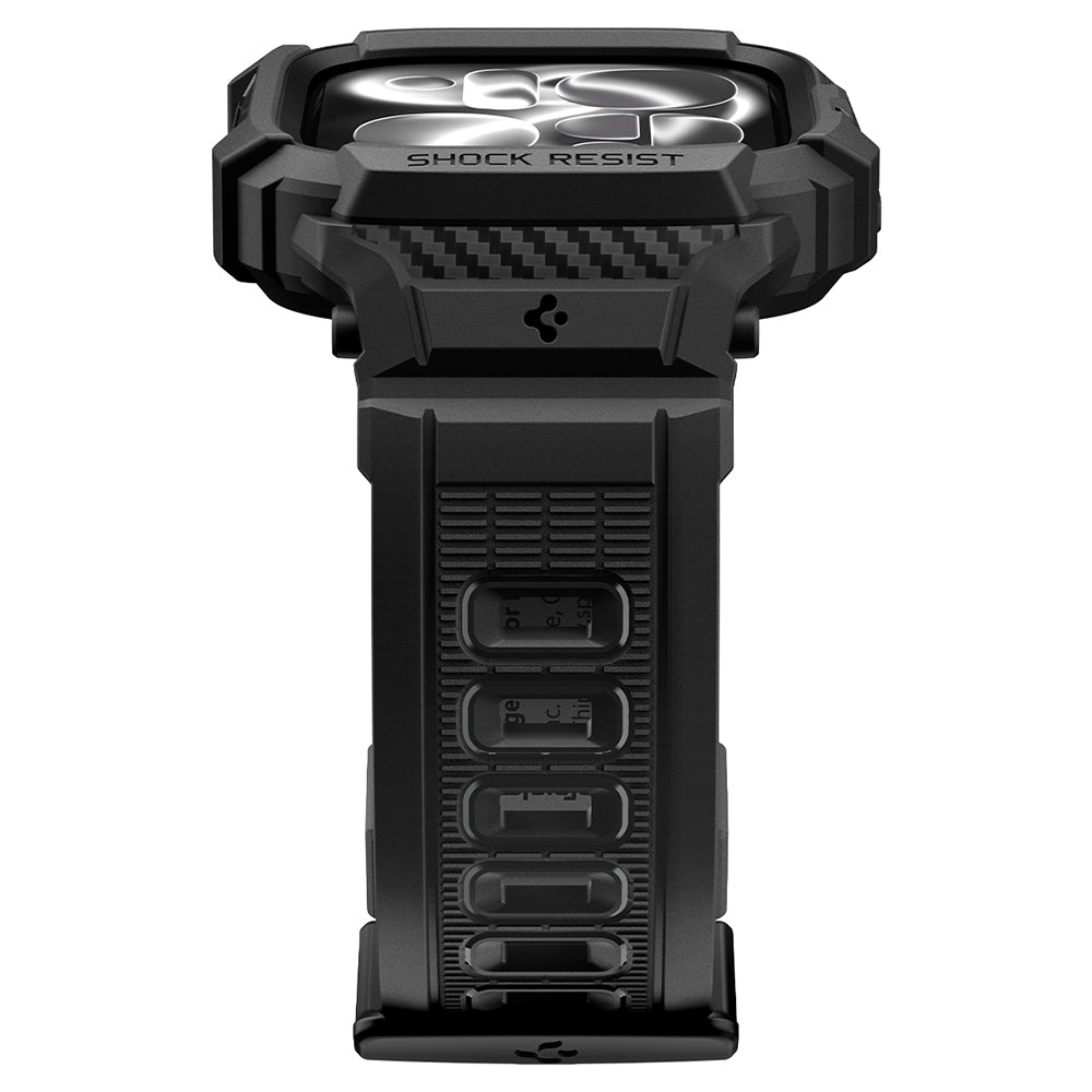Ovitek Spigen Rugged Armor Pro za Apple Watch Series 12 42mm, mat črn ACS11883
