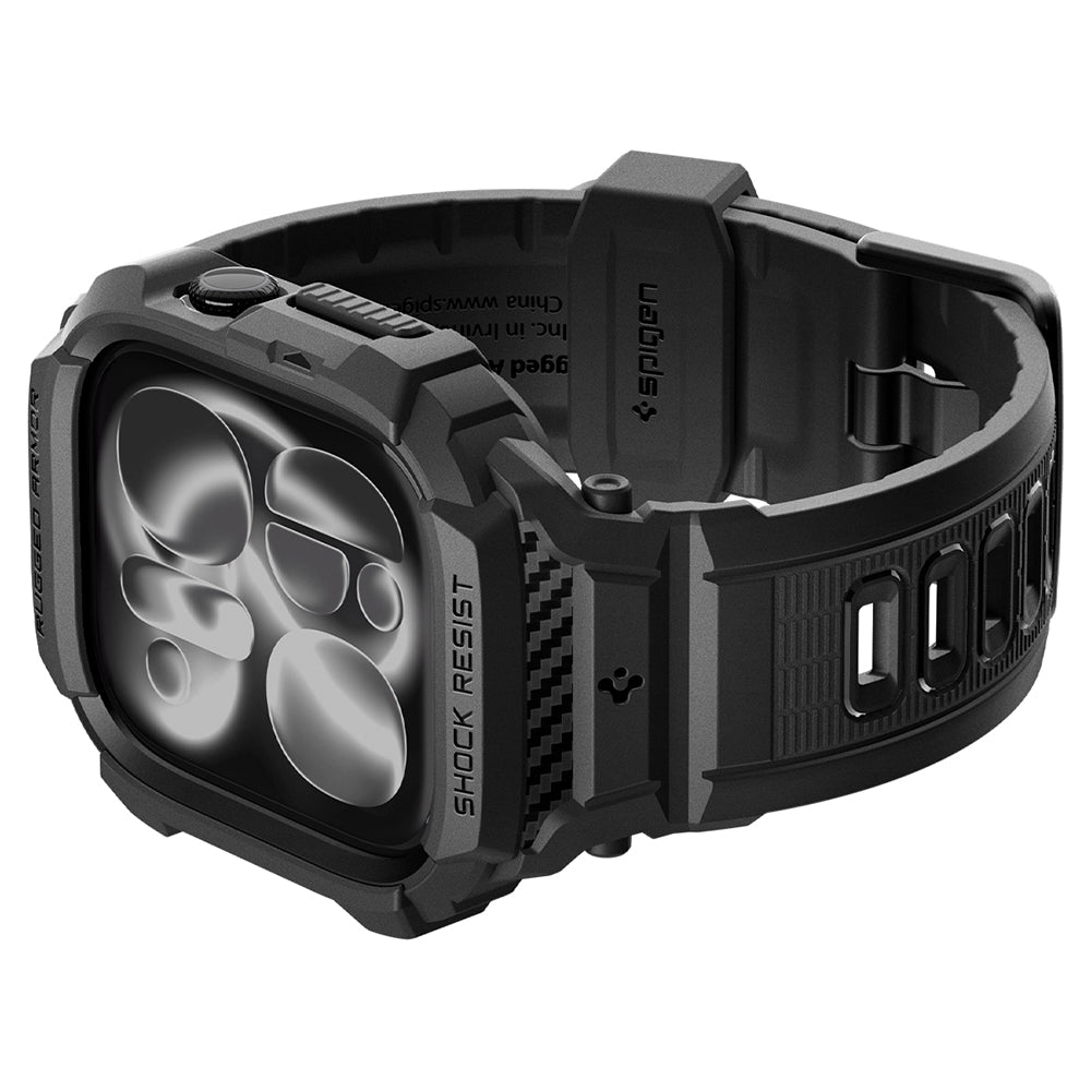 Ovitek Spigen Rugged Armor Pro za Apple Watch Series 12 46mm, mat črn ACS11894