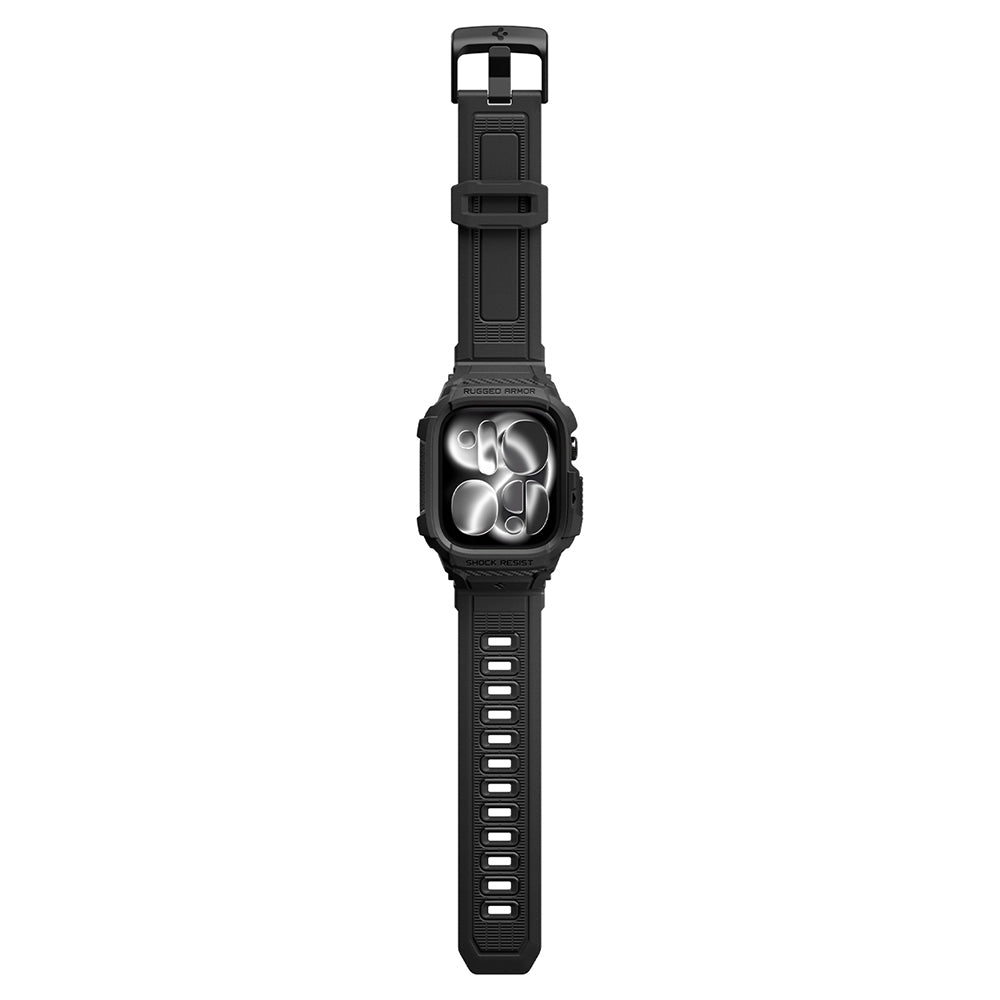 Ovitek Spigen Rugged Armor Pro za Apple Watch Series 12 46mm, mat črn ACS11894