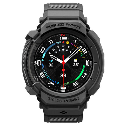 Spigen Rugged Armor Pro Case for Samsung Galaxy Watch8 Classic, Matte Black ACS10013