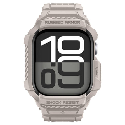 Ovitek Spigen Rugged Armor Pro V2 za Apple Watch Series 10 / 11 46mm, Bež ACS10506