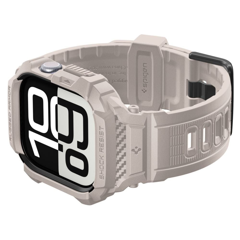 Ovitek Spigen Rugged Armor Pro V2 za Apple Watch Series 10 / 11 46mm, Bež ACS10506