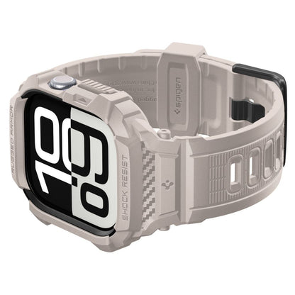Ovitek Spigen Rugged Armor Pro V2 za Apple Watch Series 10 / 11 46mm, Bež ACS10506