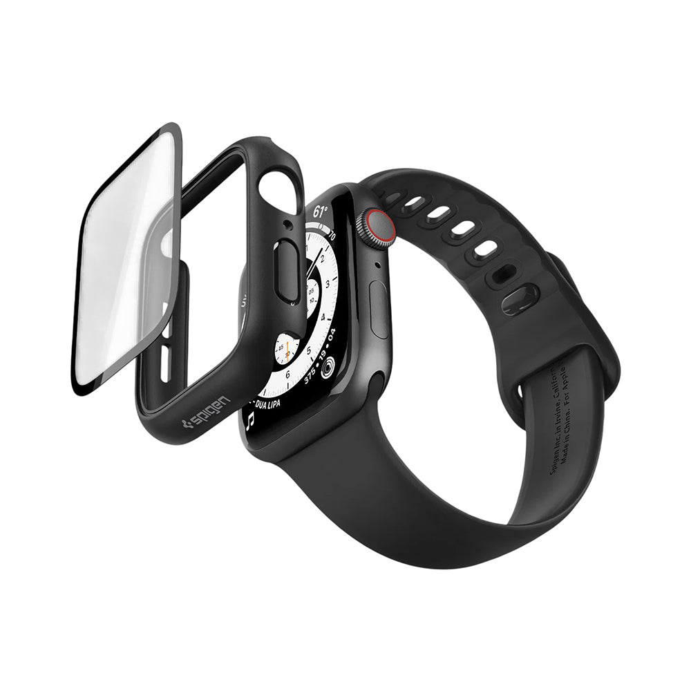 Ovitek Spigen Thin Fit 360 za Apple Watch Series 44mm, Črn ACS11592