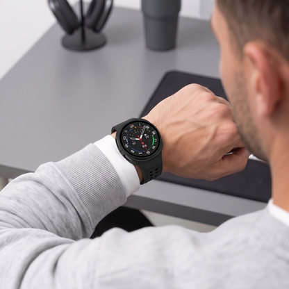 Ovitek Tech-Protect Defense za Samsung Galaxy Watch 9 / Watch8 44mm, komplet 2 kosa, črna / prozorna