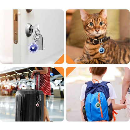 Ovitek Tech-Protect Icon za Apple AirTag, Set 4 kosov, Prozoren