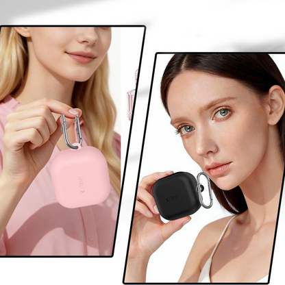 Ovitek Tech-Protect Silicone Hook za Samsung Galaxy Buds4 / Buds4 Pro, Roza