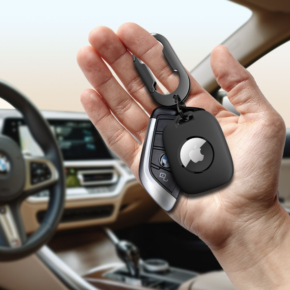 Ovitek Tech-Protect Velar za Apple AirTag, Črn