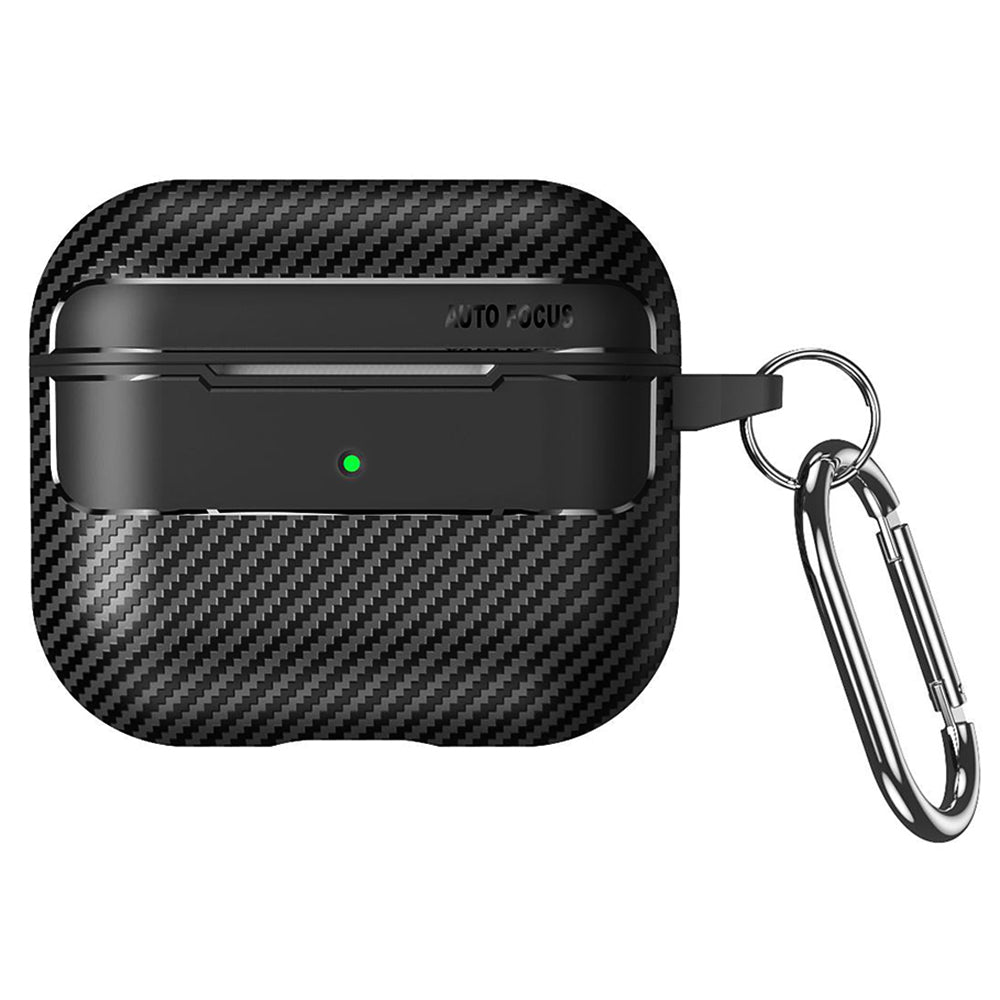 Ovitek Techsuit CarbonFiber za Apple AirPods Pro 3, črn