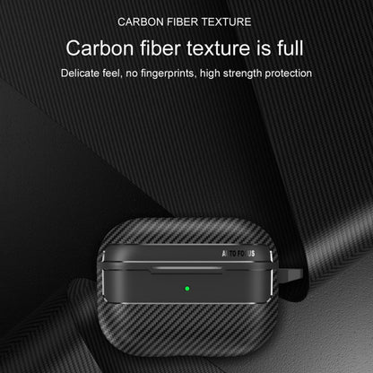 Ovitek Techsuit CarbonFiber za Apple AirPods Pro 3, črn