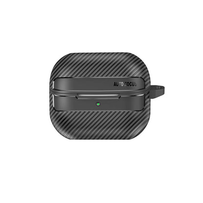 Ovitek Techsuit CarbonFiber za Samsung Galaxy Buds3 FE / Buds3 Pro / Buds3, Črn