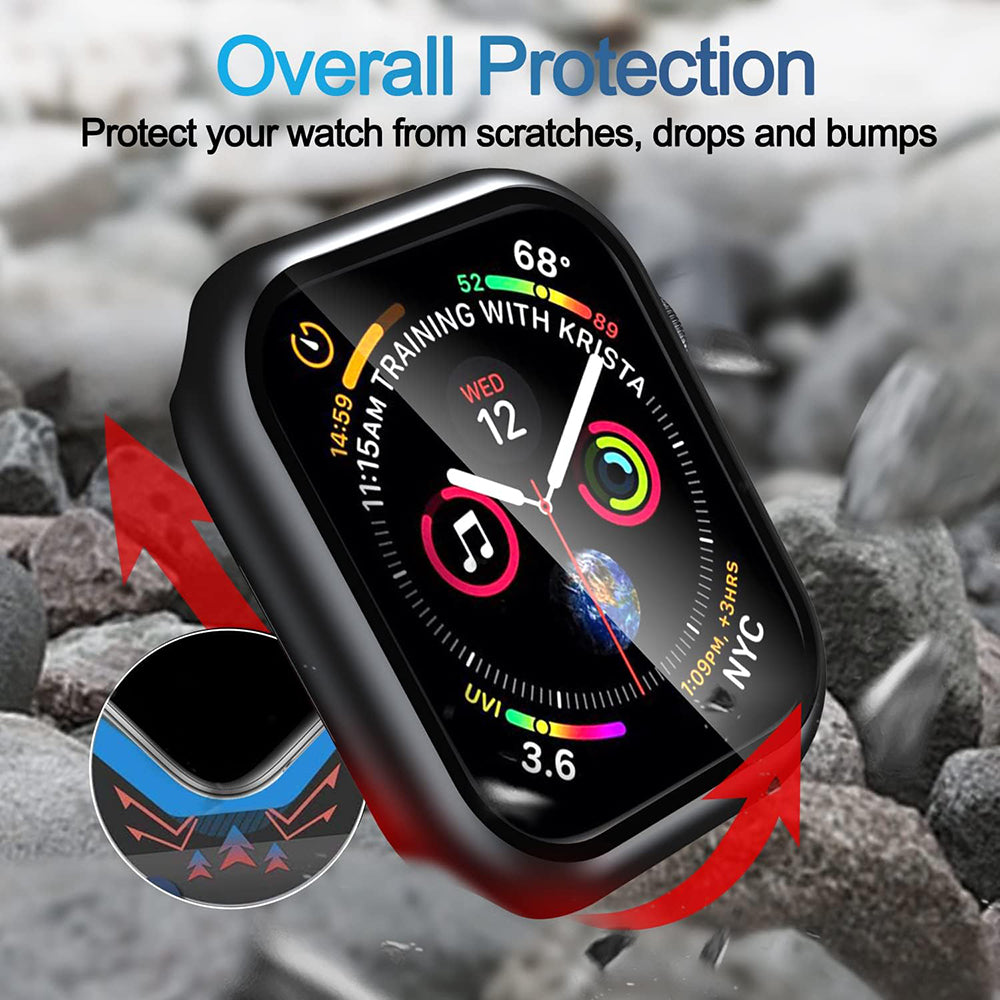 Ovitek Techsuit Defense360 Pro za Apple Watch 7 41mm serijo, črn