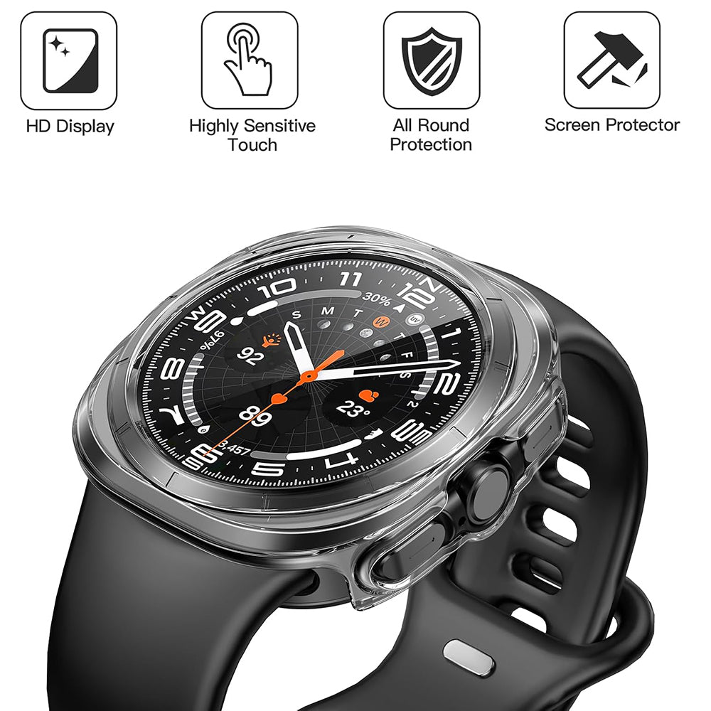 Ovitek Techsuit Defense360 Pro za Samsung Galaxy Watch Ultra, Prozoren