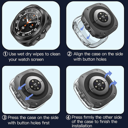 Ovitek Techsuit Defense360 Pro za Samsung Galaxy Watch Ultra, Prozoren