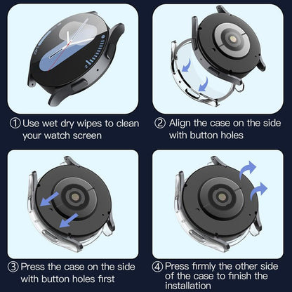 Ovitek Techsuit Defense360 Pro za Samsung Galaxy Watch7 40mm, Prozoren