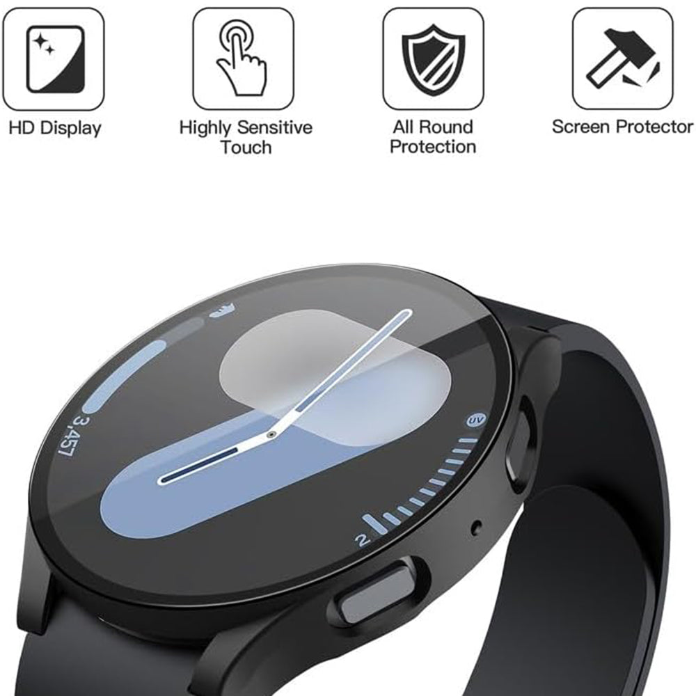 Ovitek Techsuit Defense360 Pro za Samsung Galaxy Watch7 44mm, črn