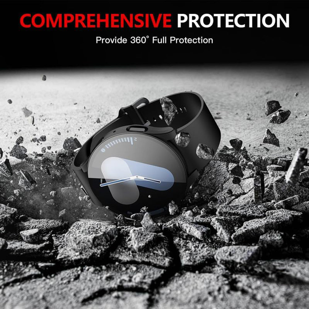 Ovitek Techsuit Defense360 Pro za Samsung Galaxy Watch7 44mm, črn