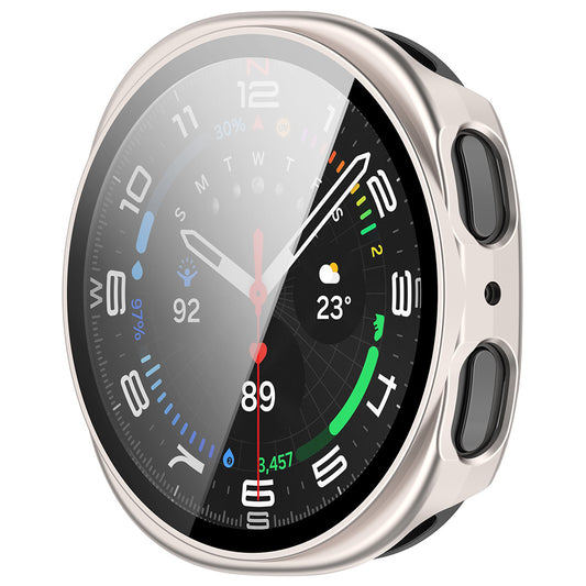 Ovitek Techsuit Defense360 Pro za Samsung Galaxy Watch9 / Watch8 40mm, biserno srebrn